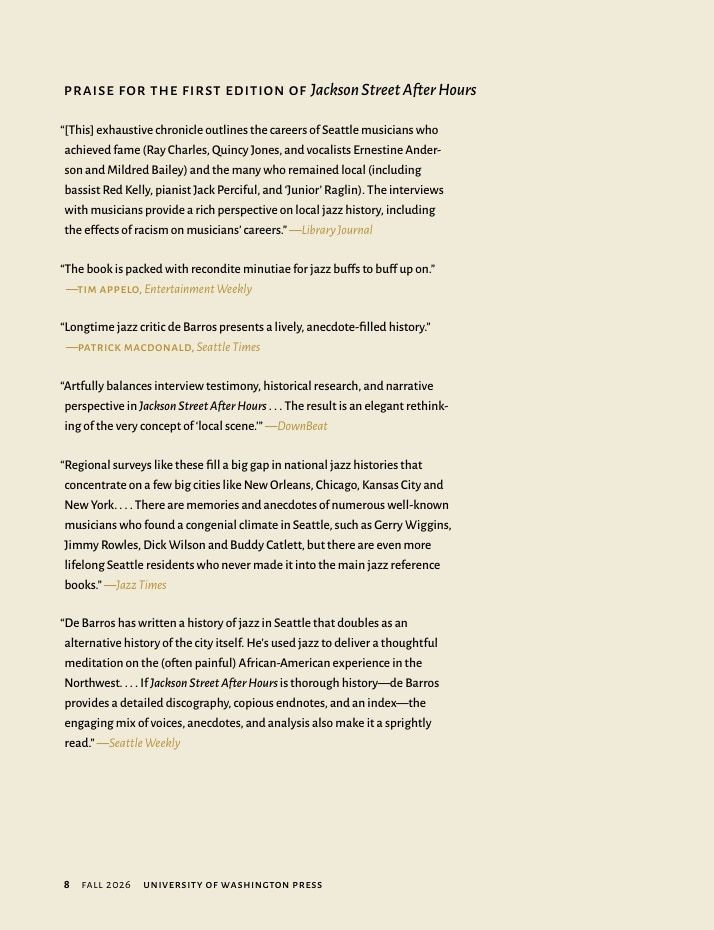 University of Washington Press Fall 2026 Catalog Weekly Ad December 31, 2025 - December 31, 2026