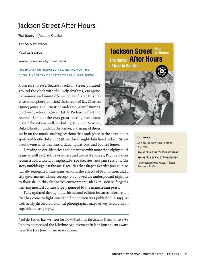 University of Washington Press Fall 2026 Catalog Weekly Ad December 31, 2025 - December 31, 2026