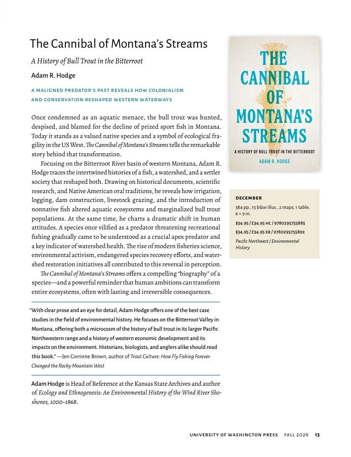 University of Washington Press Fall 2026 Catalog Weekly Ad December 31, 2025 - December 31, 2026