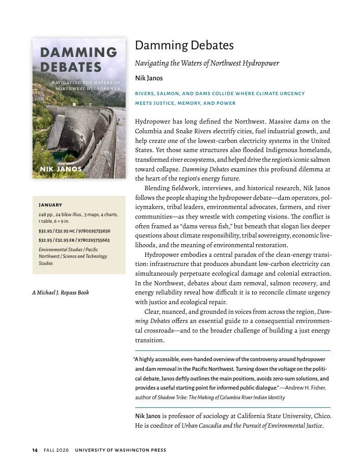 University of Washington Press Fall 2026 Catalog Weekly Ad December 31, 2025 - December 31, 2026