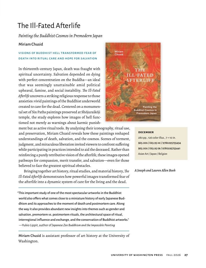 University of Washington Press Fall 2026 Catalog Weekly Ad December 31, 2025 - December 31, 2026