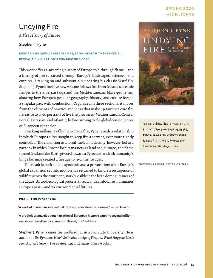 University of Washington Press Fall 2026 Catalog Weekly Ad December 31, 2025 - December 31, 2026