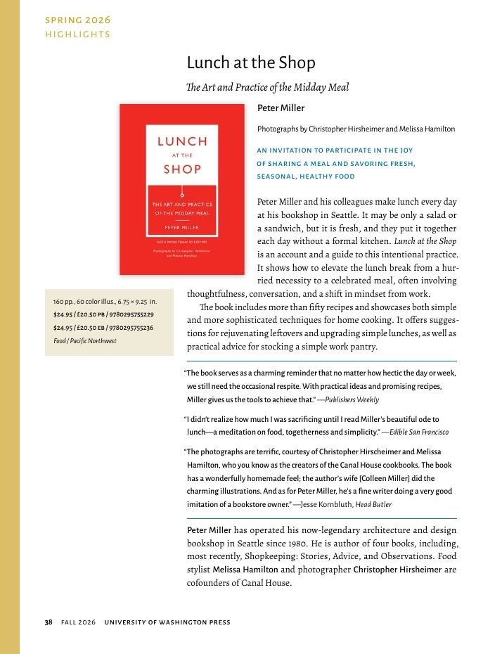 University of Washington Press Fall 2026 Catalog Weekly Ad December 31, 2025 - December 31, 2026