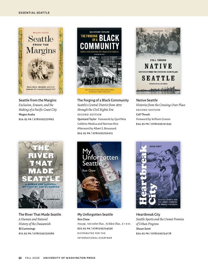 University of Washington Press Fall 2026 Catalog Weekly Ad December 31, 2025 - December 31, 2026