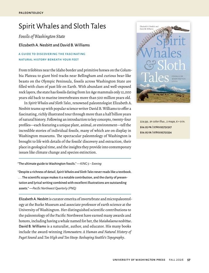 University of Washington Press Fall 2026 Catalog Weekly Ad December 31, 2025 - December 31, 2026
