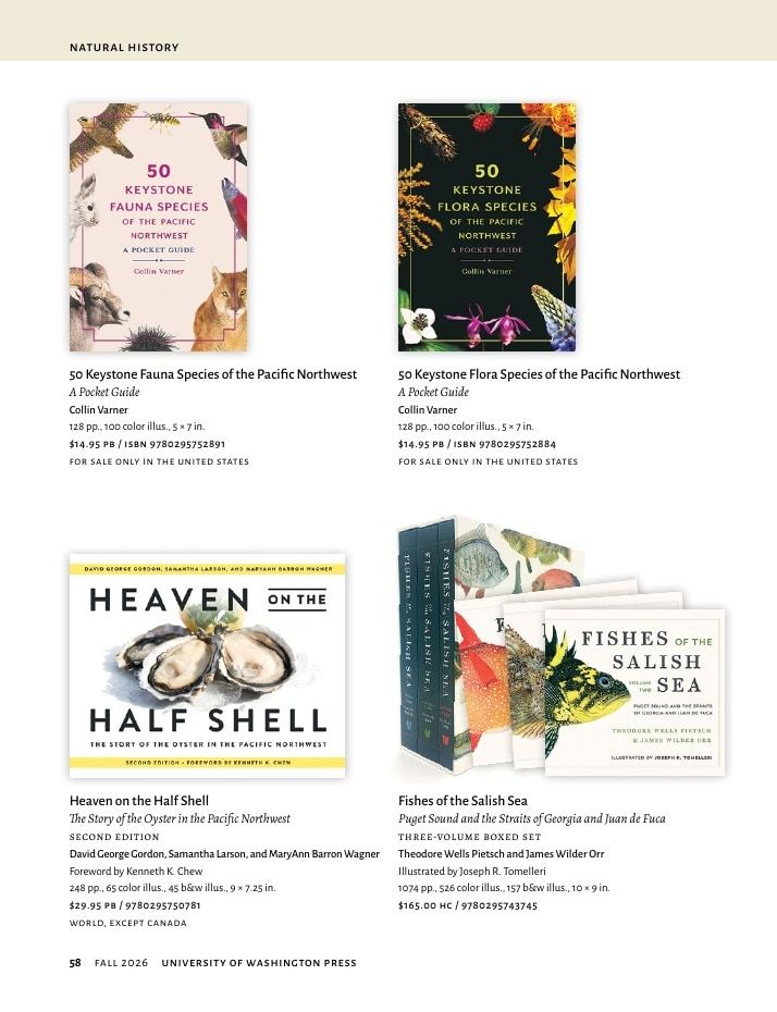 University of Washington Press Fall 2026 Catalog Weekly Ad December 31, 2025 - December 31, 2026
