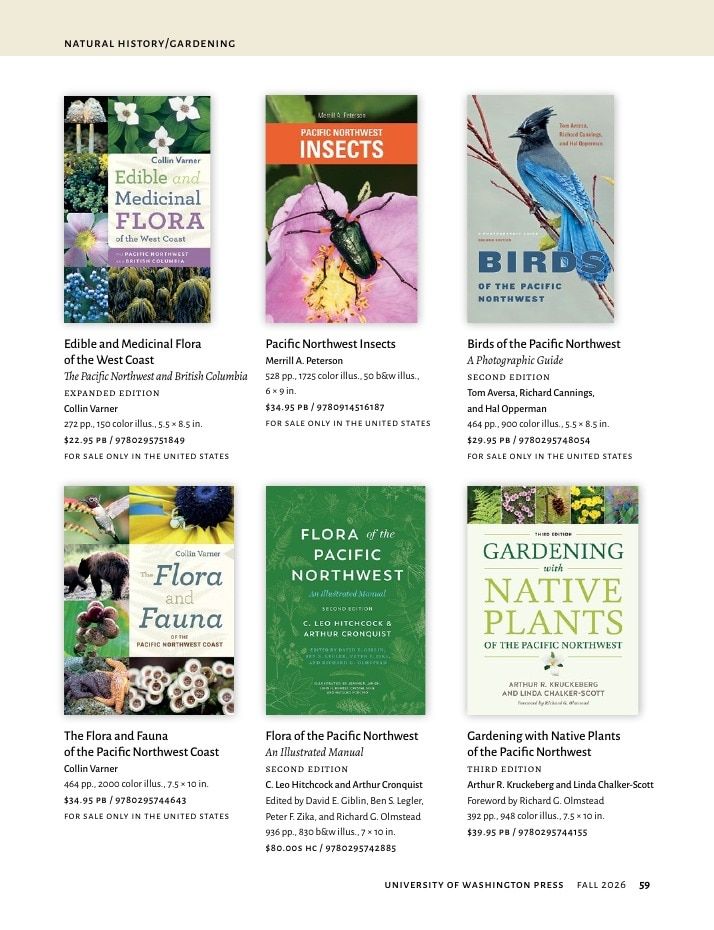University of Washington Press Fall 2026 Catalog Weekly Ad December 31, 2025 - December 31, 2026
