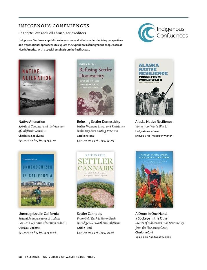 University of Washington Press Fall 2026 Catalog Weekly Ad December 31, 2025 - December 31, 2026