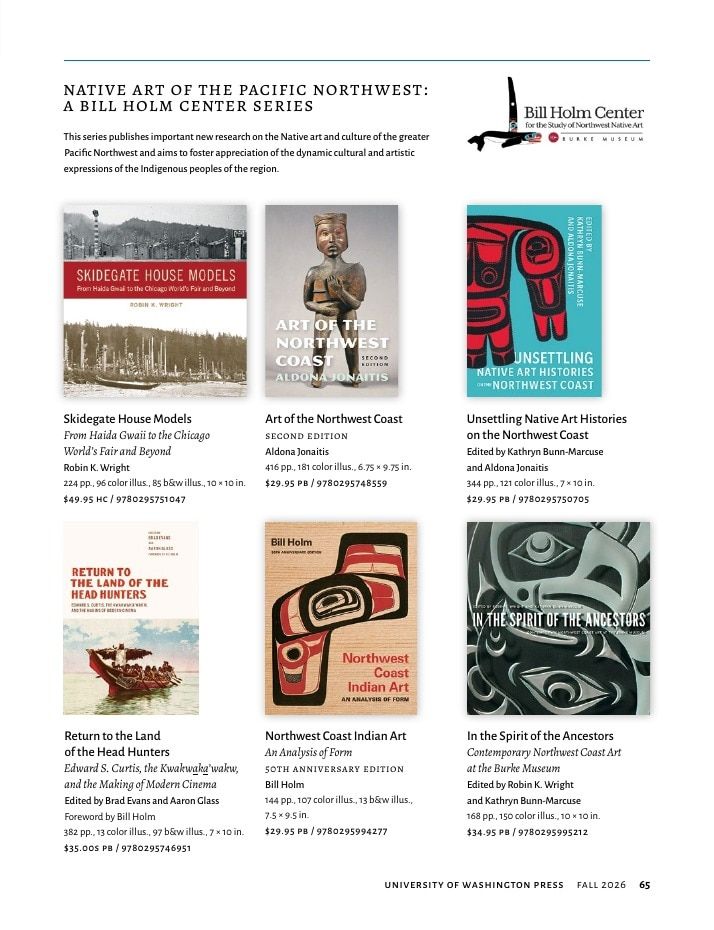 University of Washington Press Fall 2026 Catalog Weekly Ad December 31, 2025 - December 31, 2026