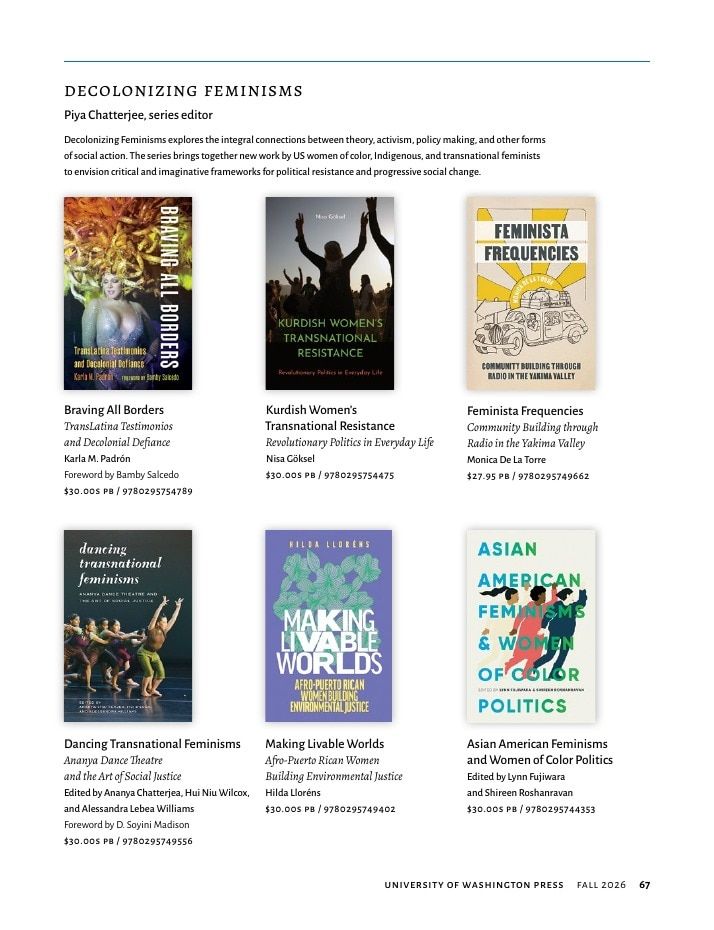 University of Washington Press Fall 2026 Catalog Weekly Ad December 31, 2025 - December 31, 2026