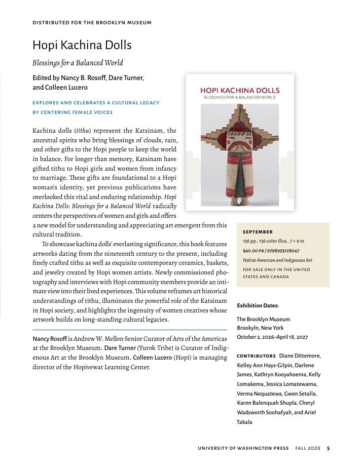 University of Washington Press Fall 2026 Catalog Weekly Ad December 31, 2025 - December 31, 2026