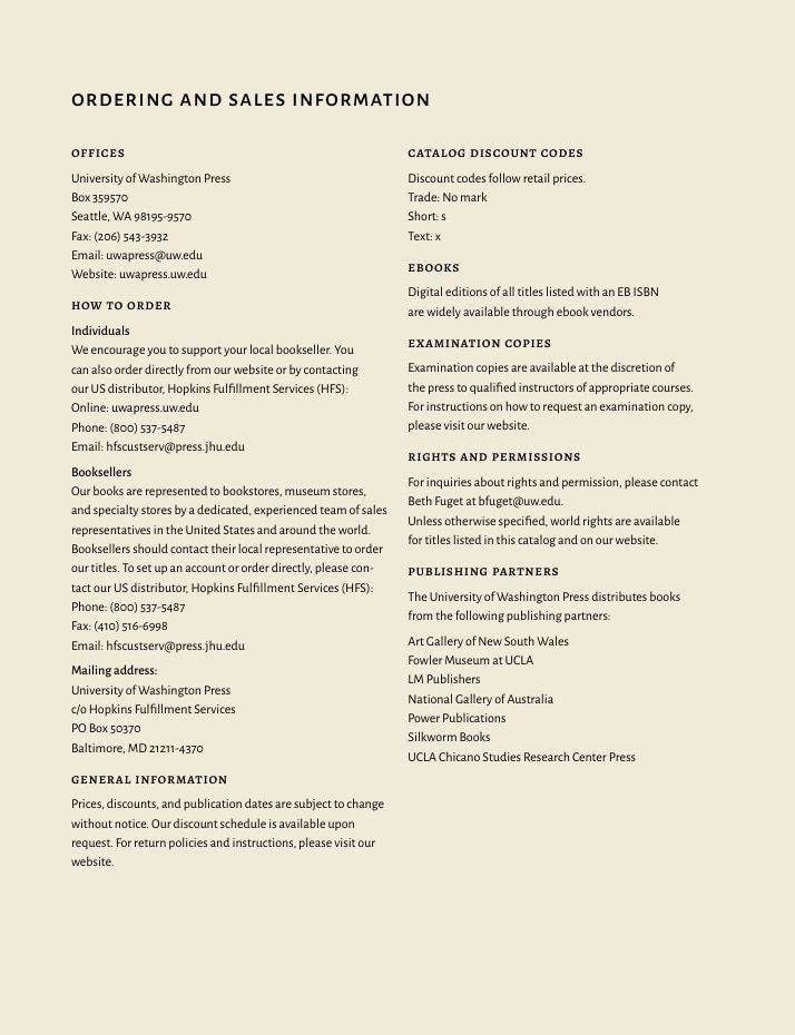 University of Washington Press Fall 2026 Catalog Weekly Ad December 31, 2025 - December 31, 2026