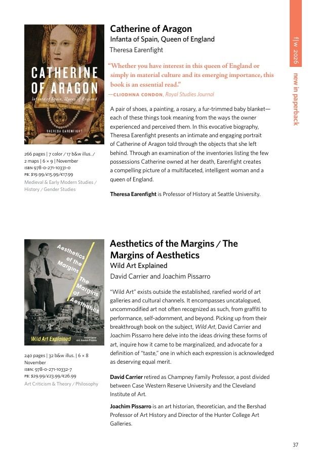 Penn State University Press Fall 2026 Catalog Weekly Ad December 31, 2025 - December 31, 2026