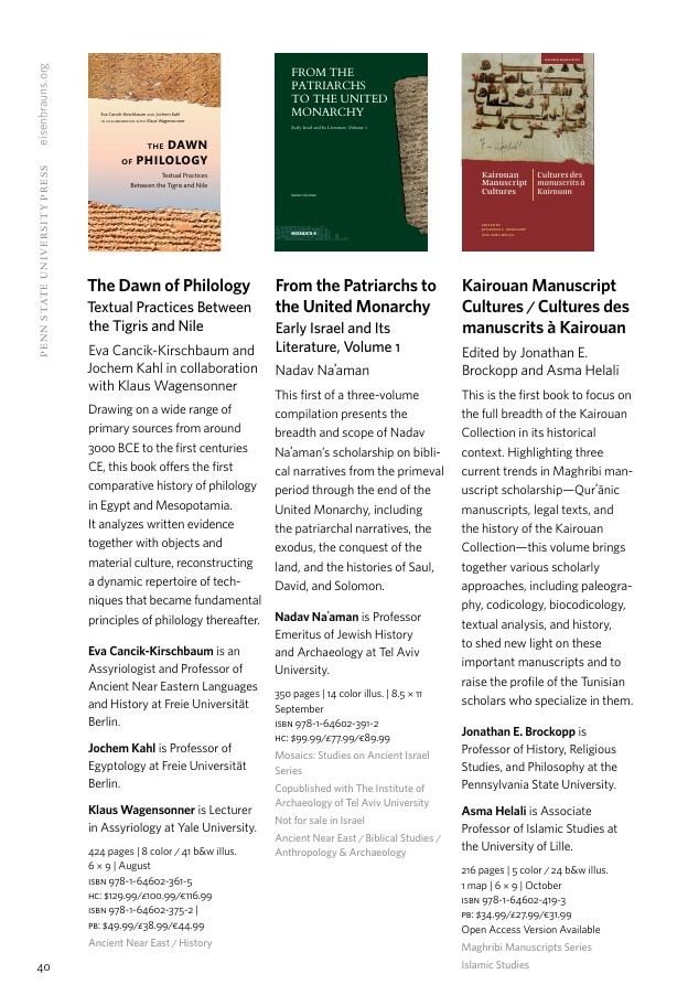 Penn State University Press Fall 2026 Catalog Weekly Ad December 31, 2025 - December 31, 2026
