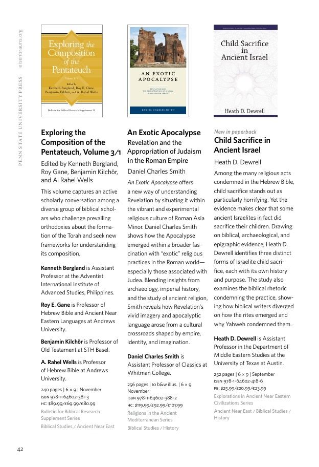 Penn State University Press Fall 2026 Catalog Weekly Ad December 31, 2025 - December 31, 2026