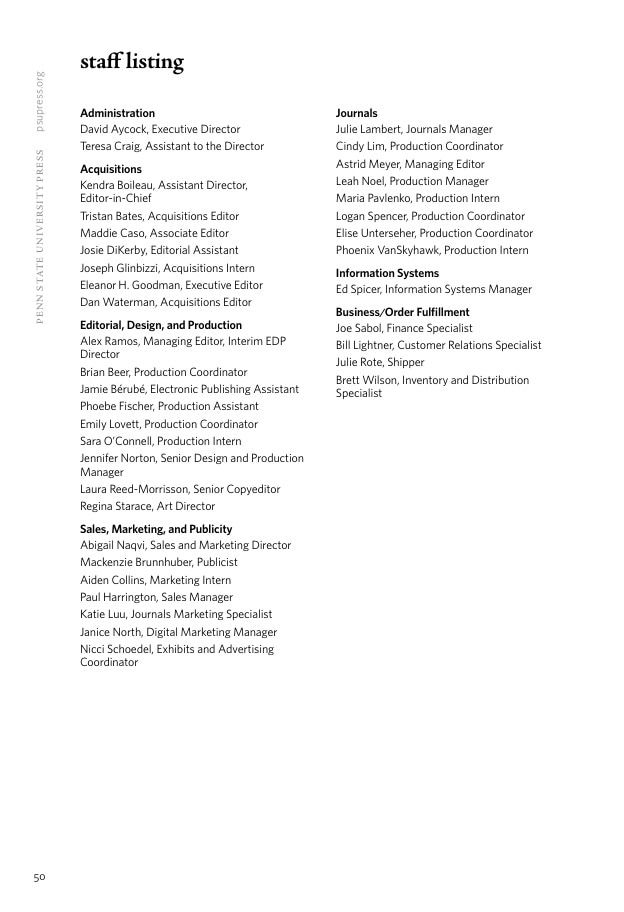Penn State University Press Fall 2026 Catalog Weekly Ad December 31, 2025 - December 31, 2026