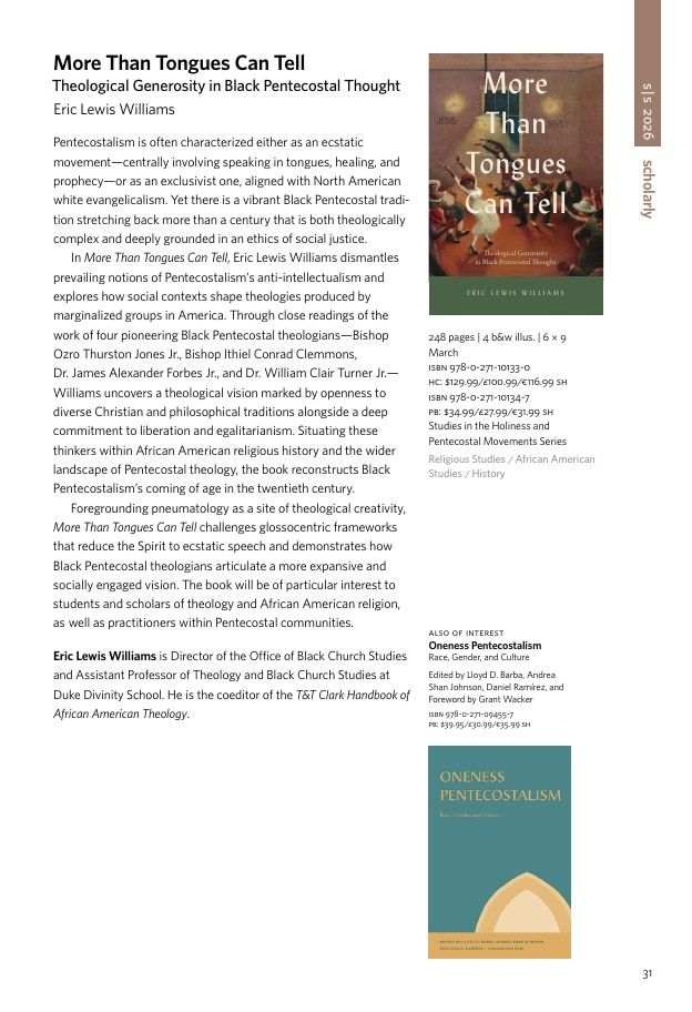 Penn State University Press Spring 2026 Catalog Weekly Ad December 31, 2025 - December 31, 2026