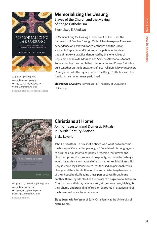Penn State University Press Spring 2026 Catalog Weekly Ad December 31, 2025 - December 31, 2026