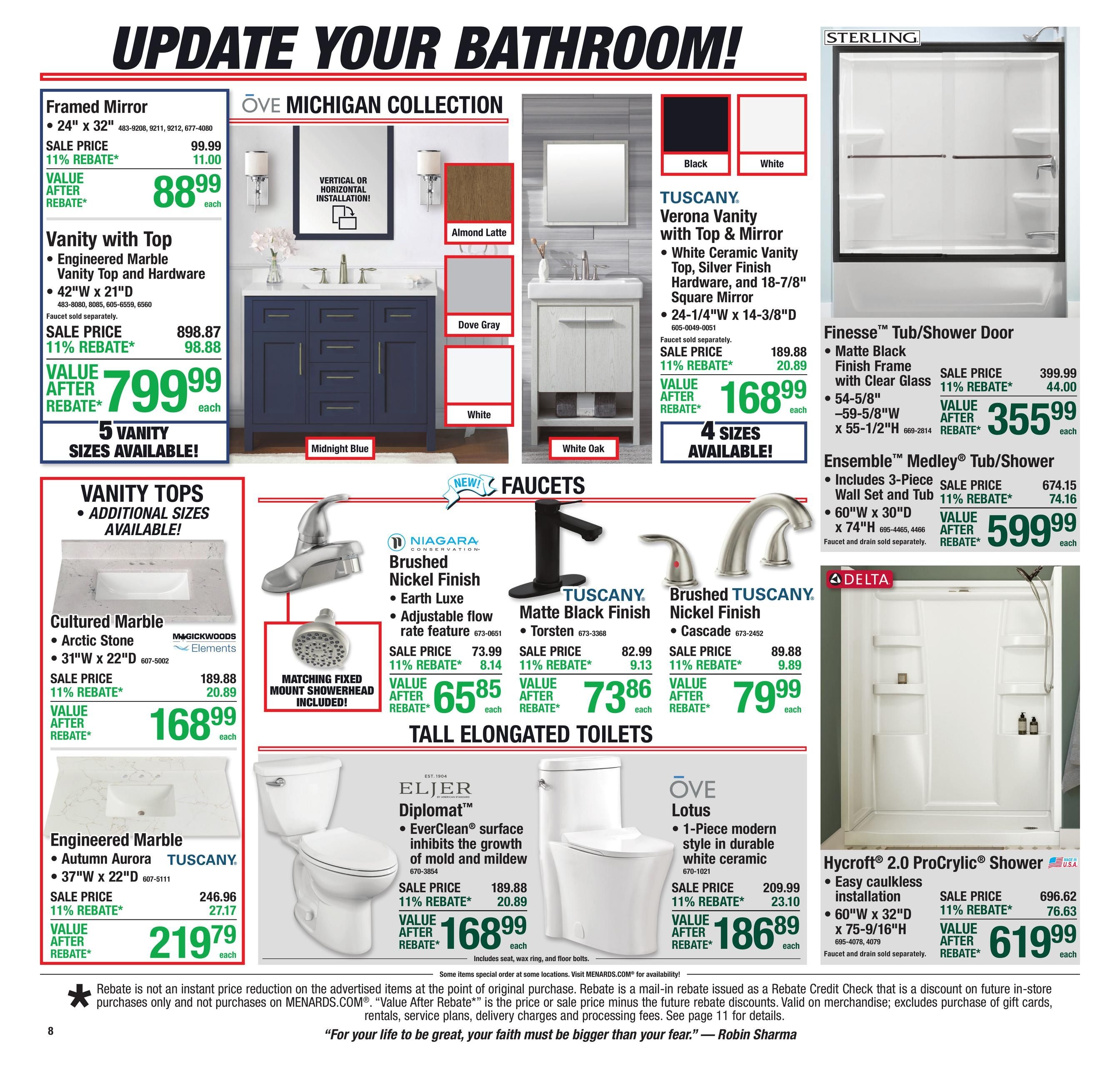 Menards (Beech Grove Area, AR) 11% Rebate Sale Weekly Ad August 26 - September 7, 2026