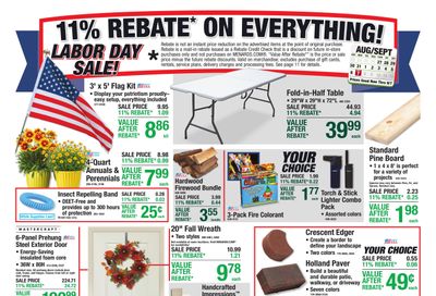 Menards (Madison–Middleton Area, WI) 11% Rebate Sale Weekly Ad August 26 - September 7, 2026