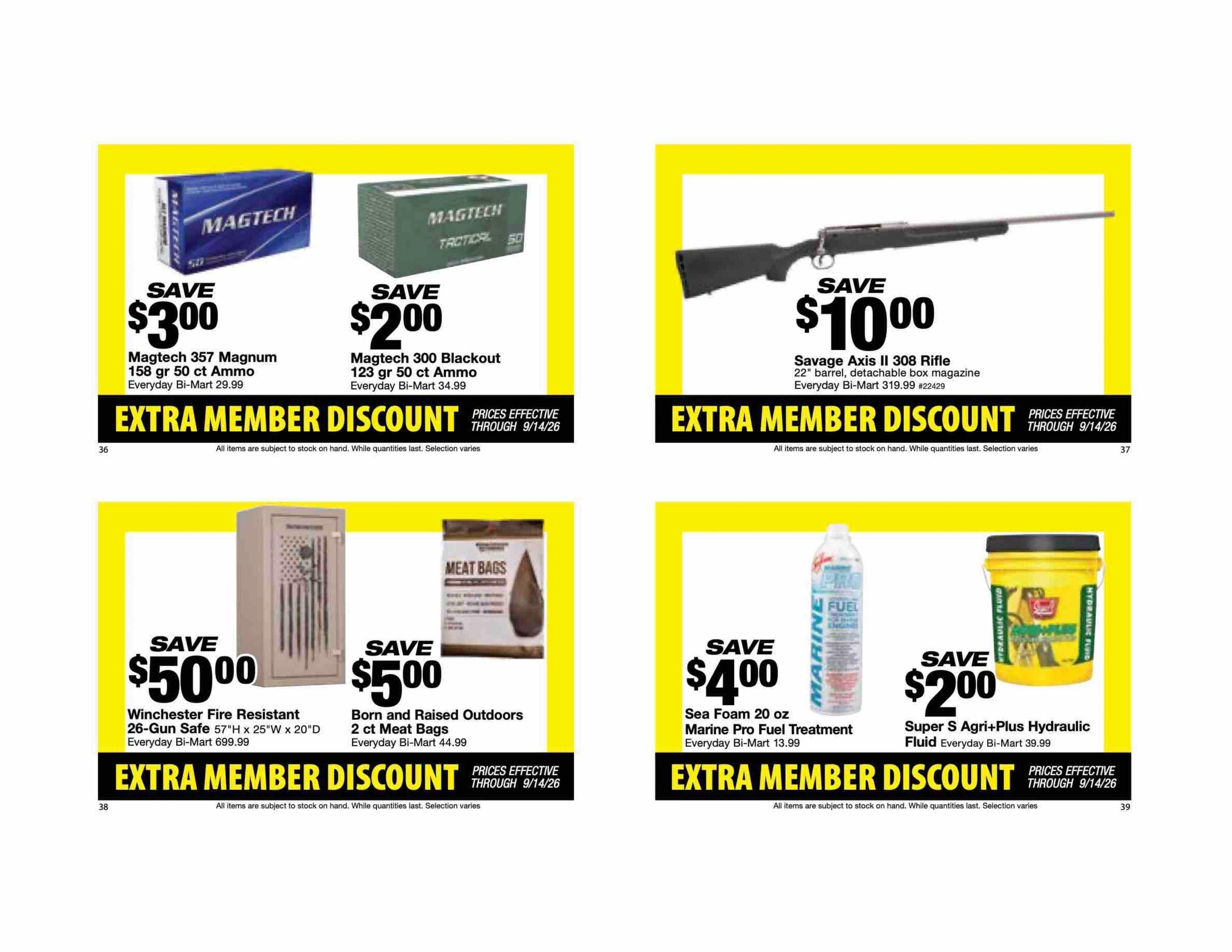 Bi-Mart Weekly Ad August 25 - September 14, 2026