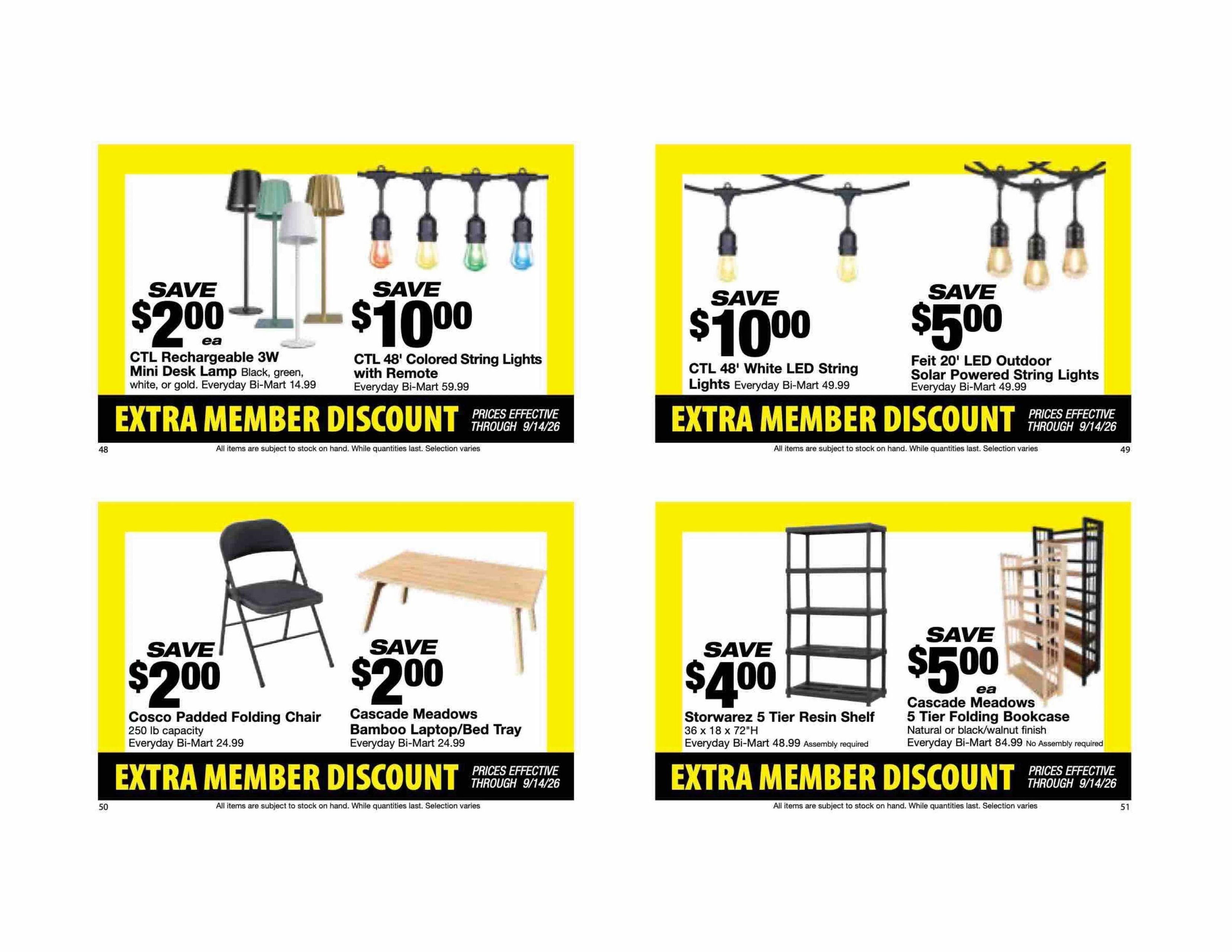 Bi-Mart Weekly Ad August 25 - September 14, 2026