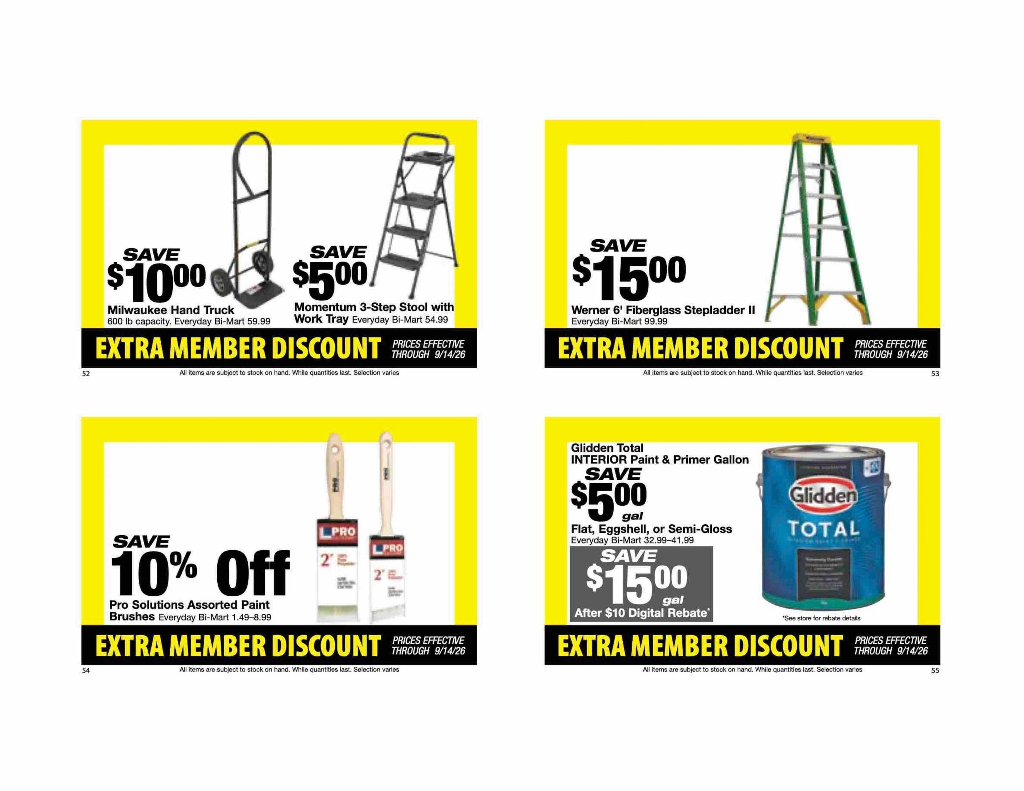 Bi-Mart Weekly Ad August 25 - September 14, 2026
