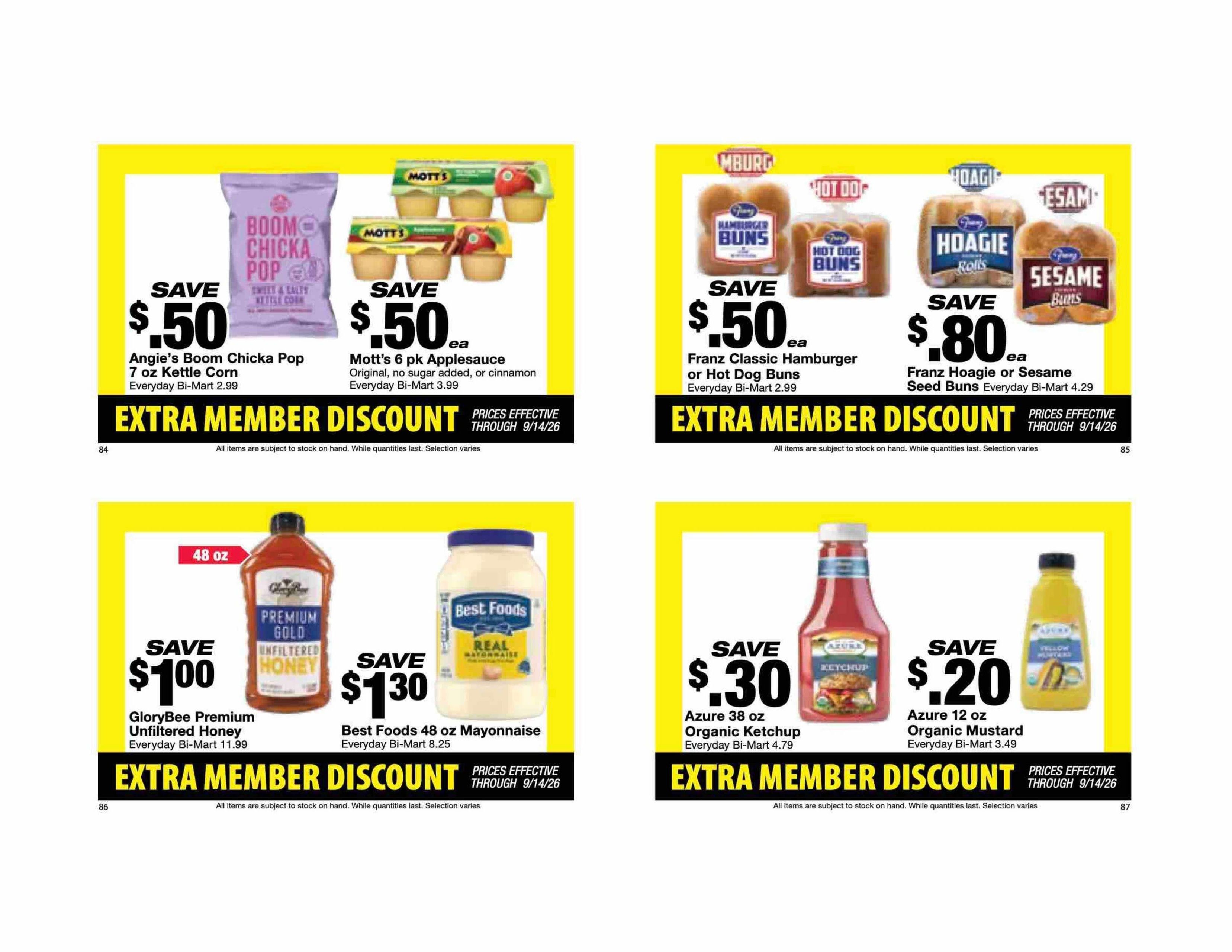 Bi-Mart Weekly Ad August 25 - September 14, 2026