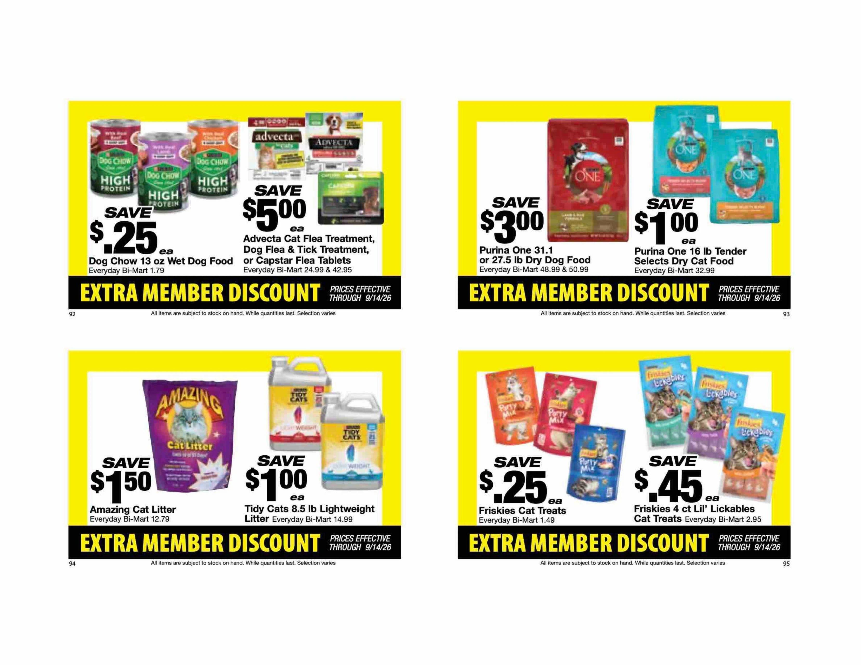 Bi-Mart Weekly Ad August 25 - September 14, 2026