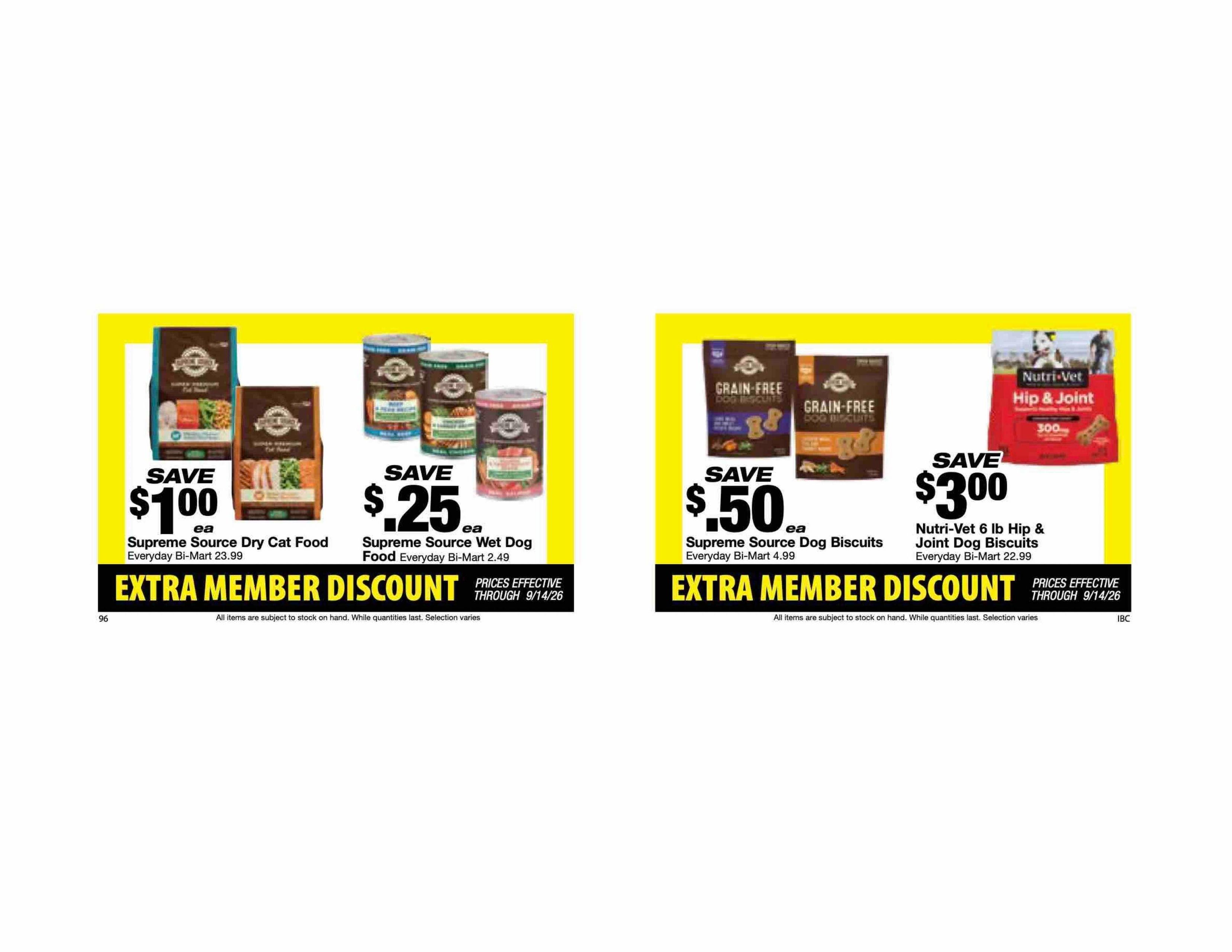 Bi-Mart Weekly Ad August 25 - September 14, 2026