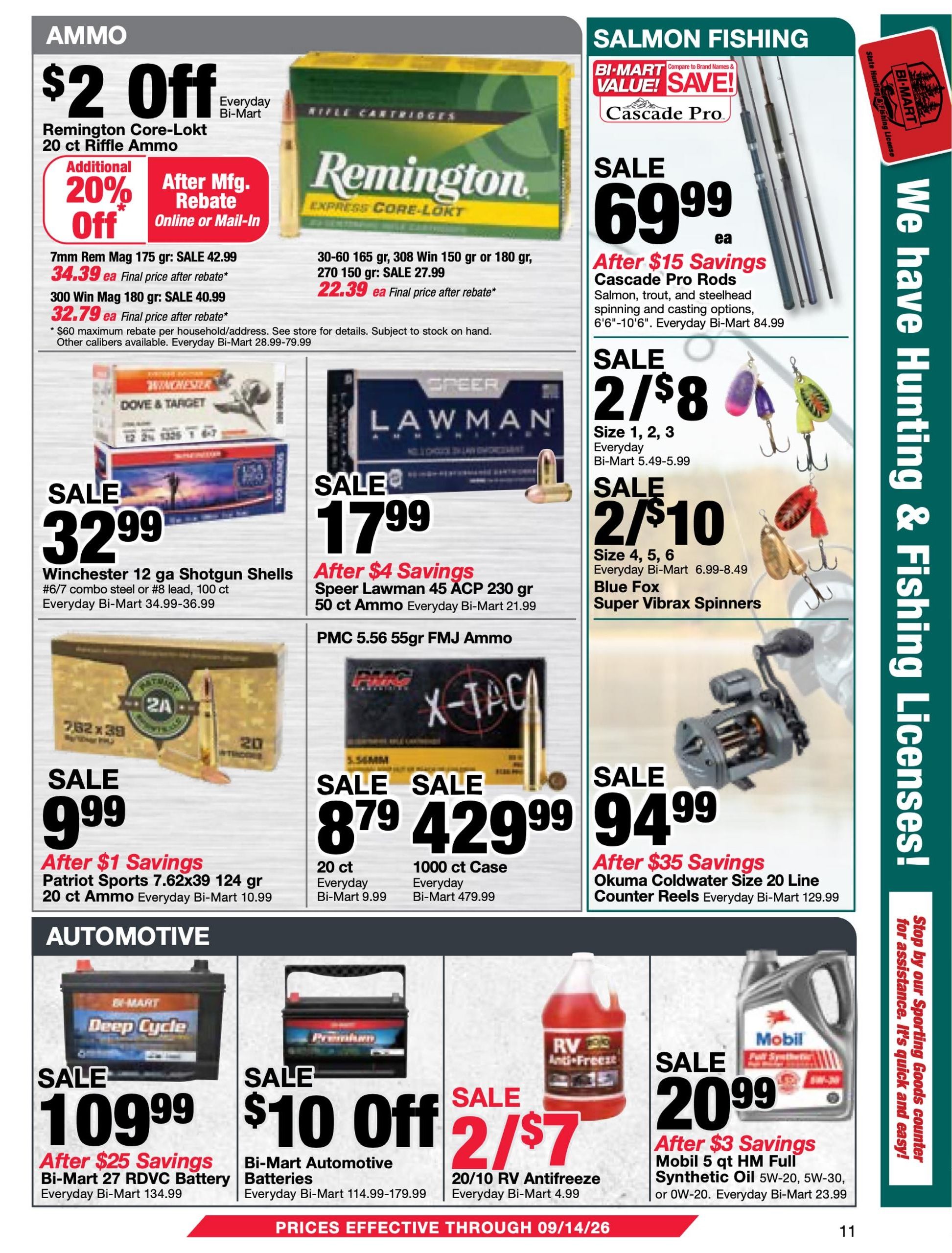 Bi-Mart Weekly Ad August 25 - September 14, 2026