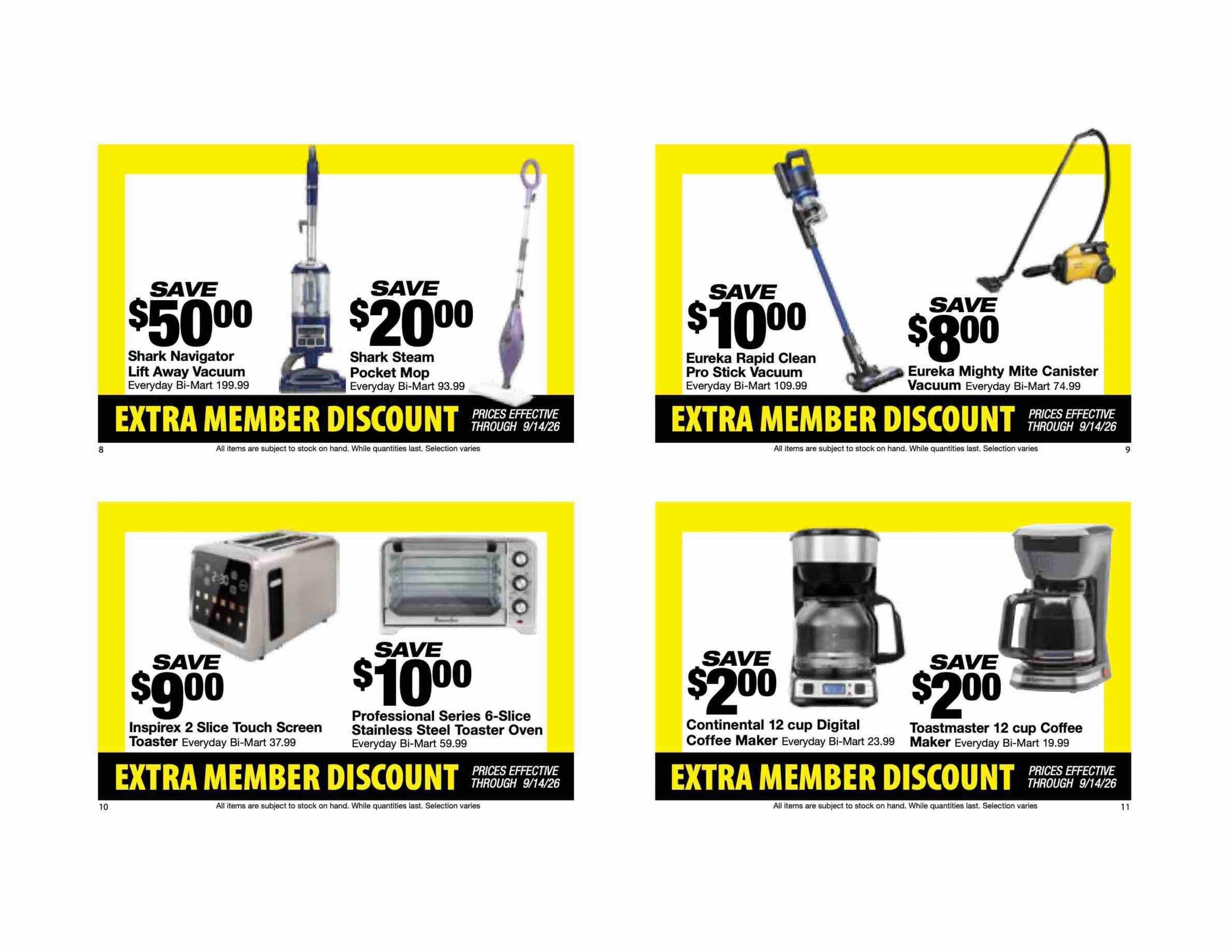 Bi-Mart Weekly Ad August 25 - September 14, 2026