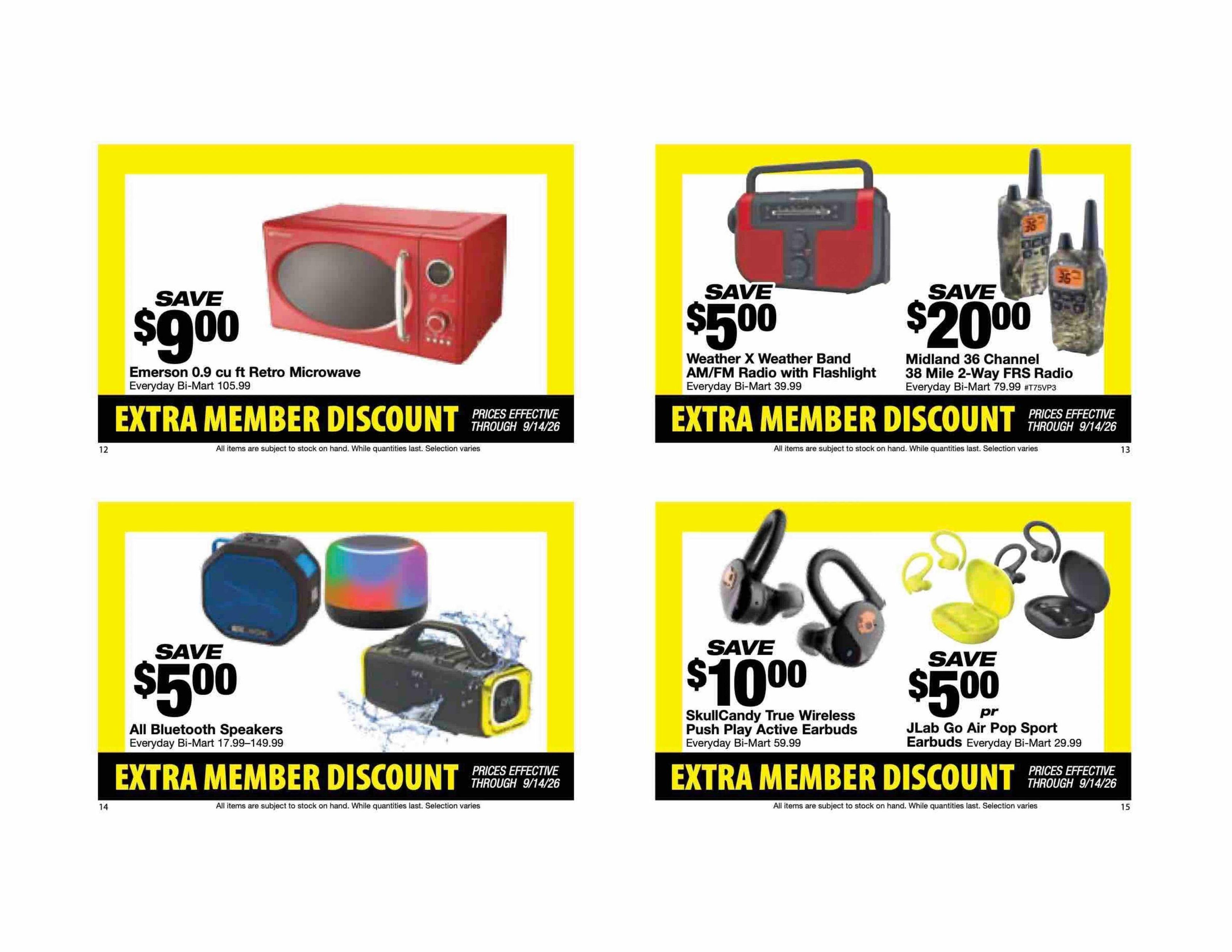 Bi-Mart Weekly Ad August 25 - September 14, 2026
