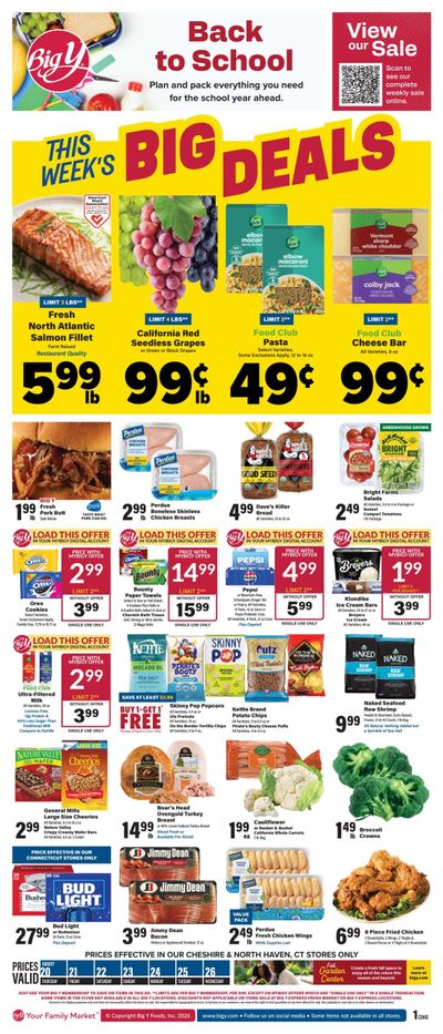 Big Y Weekly Ad August 20 - 26, 2026