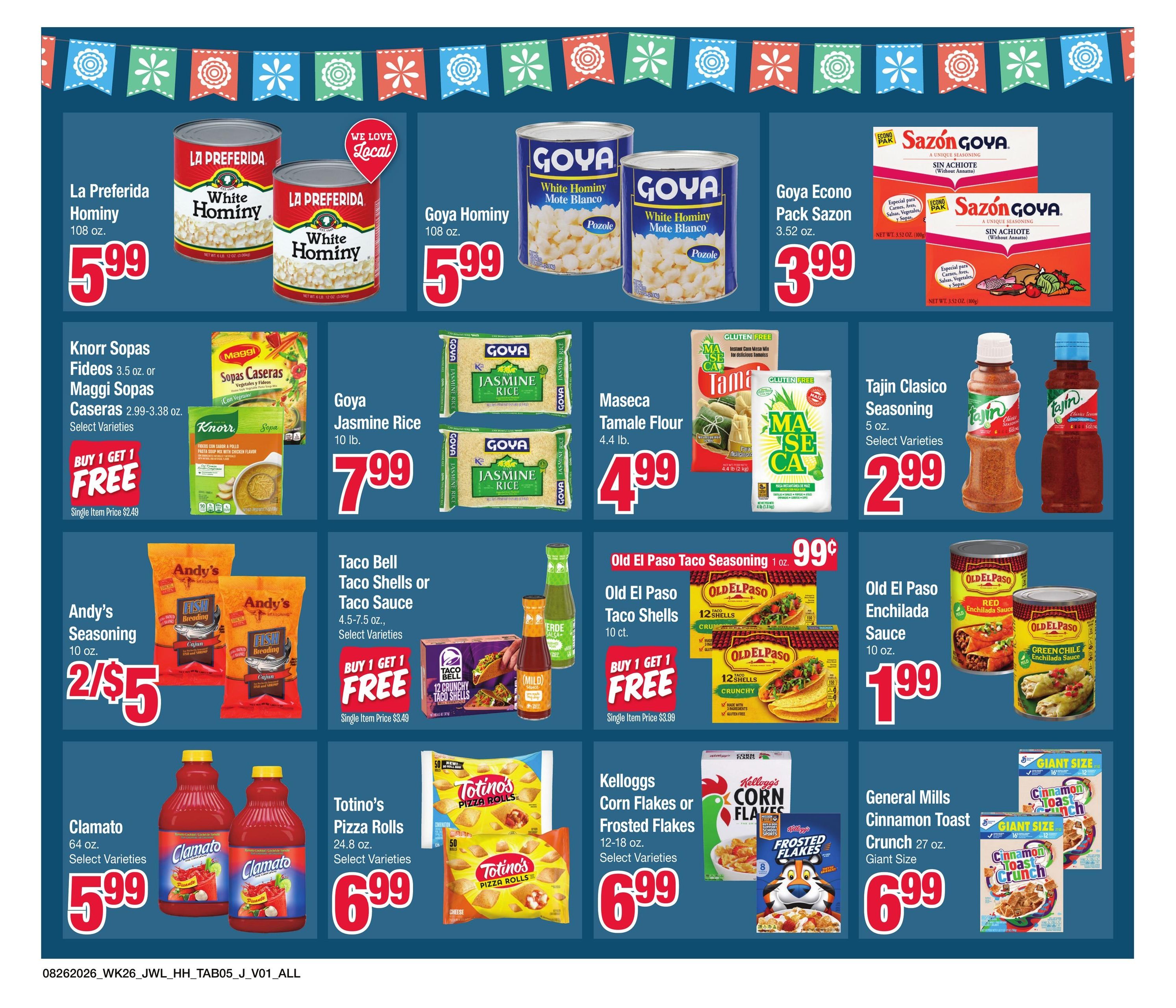Jewel-Osco Specialty Publication Weekly Ad August 26 - October 13, 2026