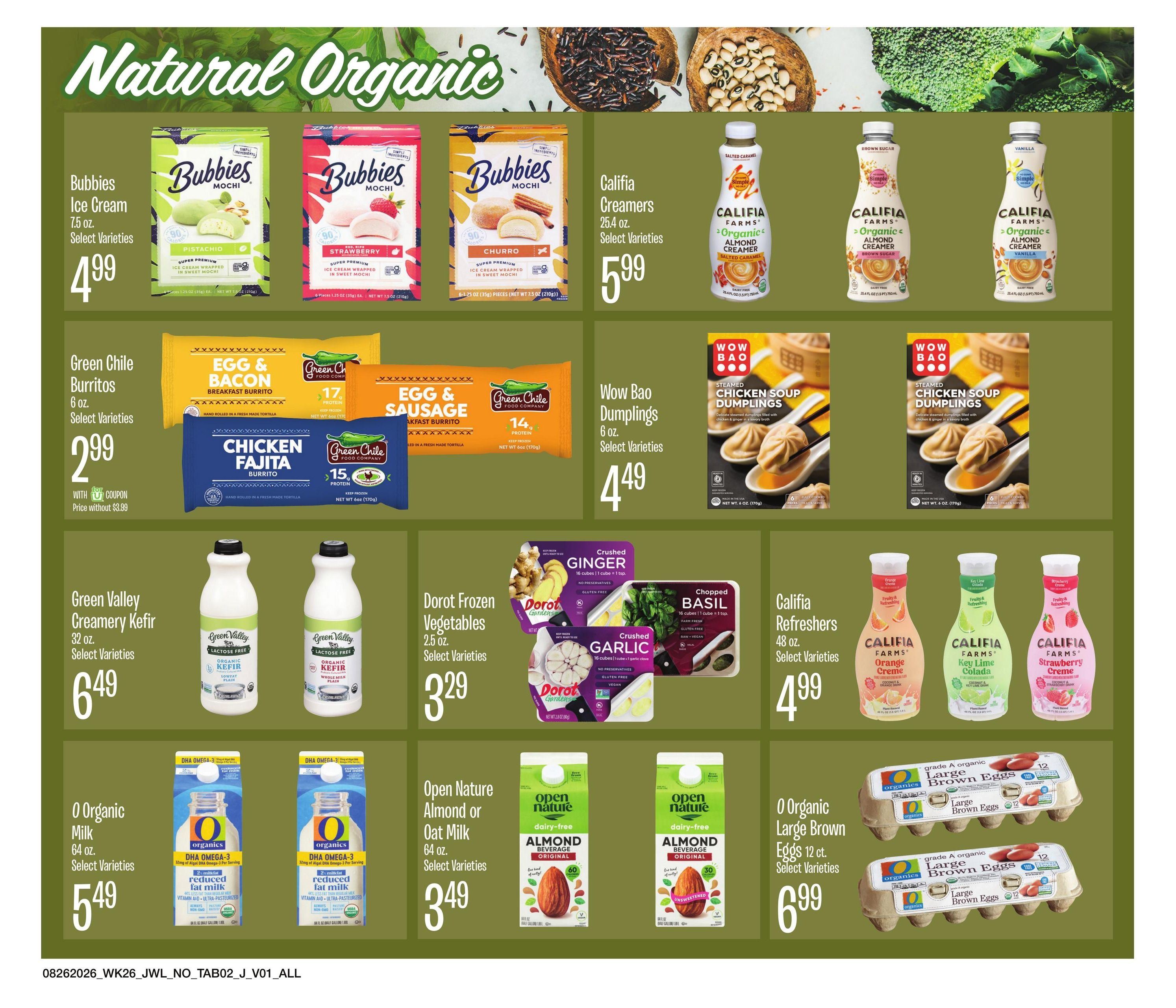 Jewel-Osco (IL, IN) Organics Guide Weekly Ad August 26 - September 15, 2026