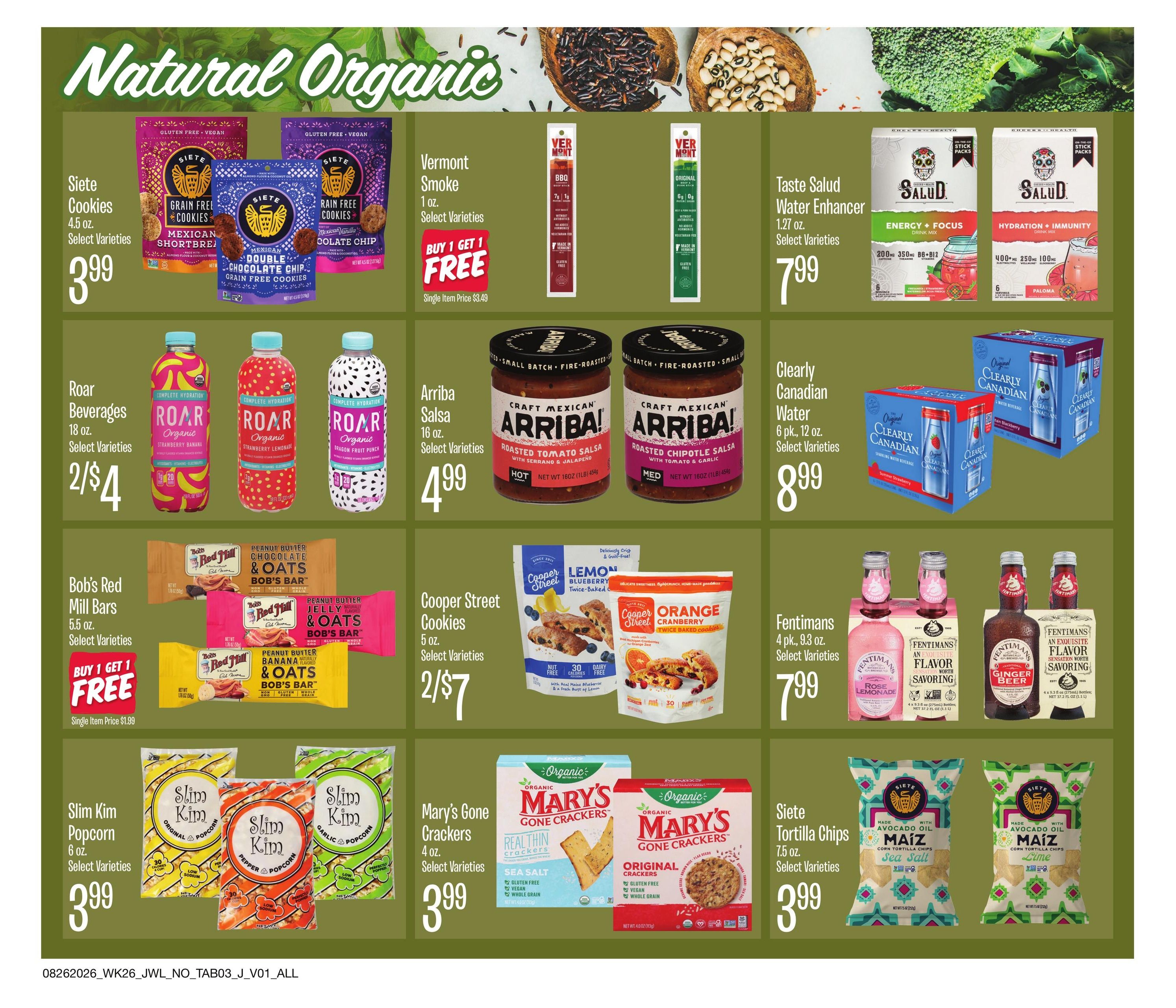 Jewel-Osco (IL, IN) Organics Guide Weekly Ad August 26 - September 15, 2026