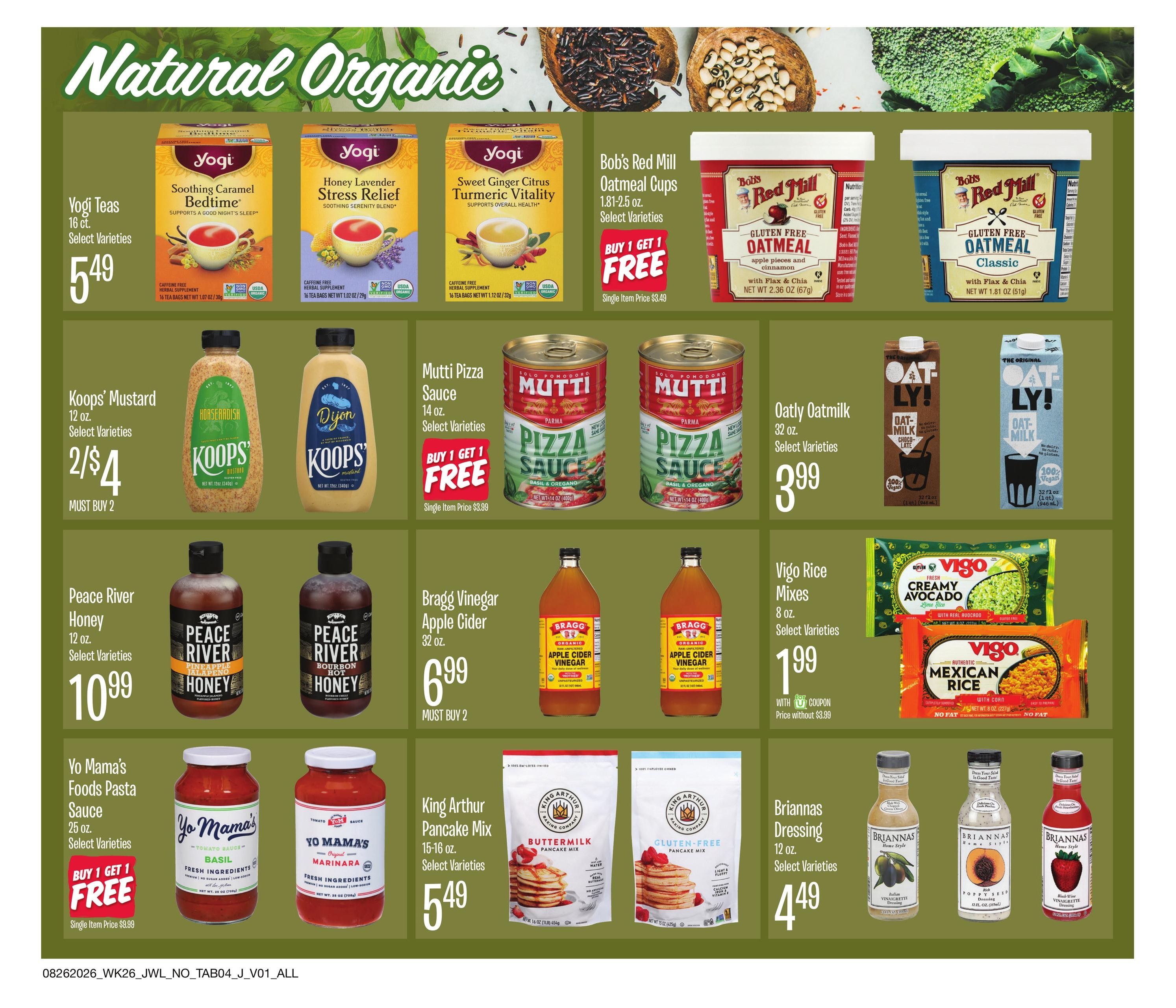 Jewel-Osco (IL, IN) Organics Guide Weekly Ad August 26 - September 15, 2026