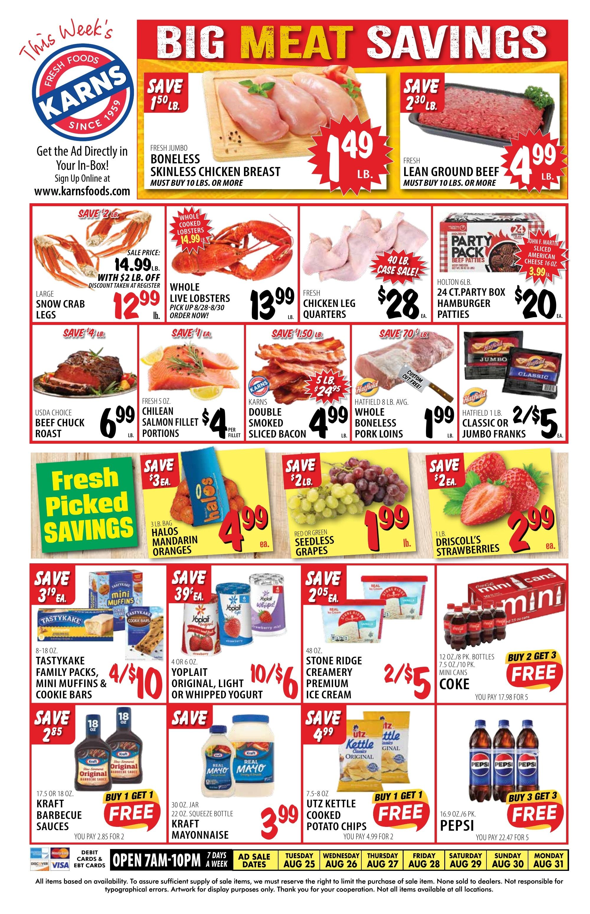 Karns Foods Weekly Ad August 24 - 31, 2026