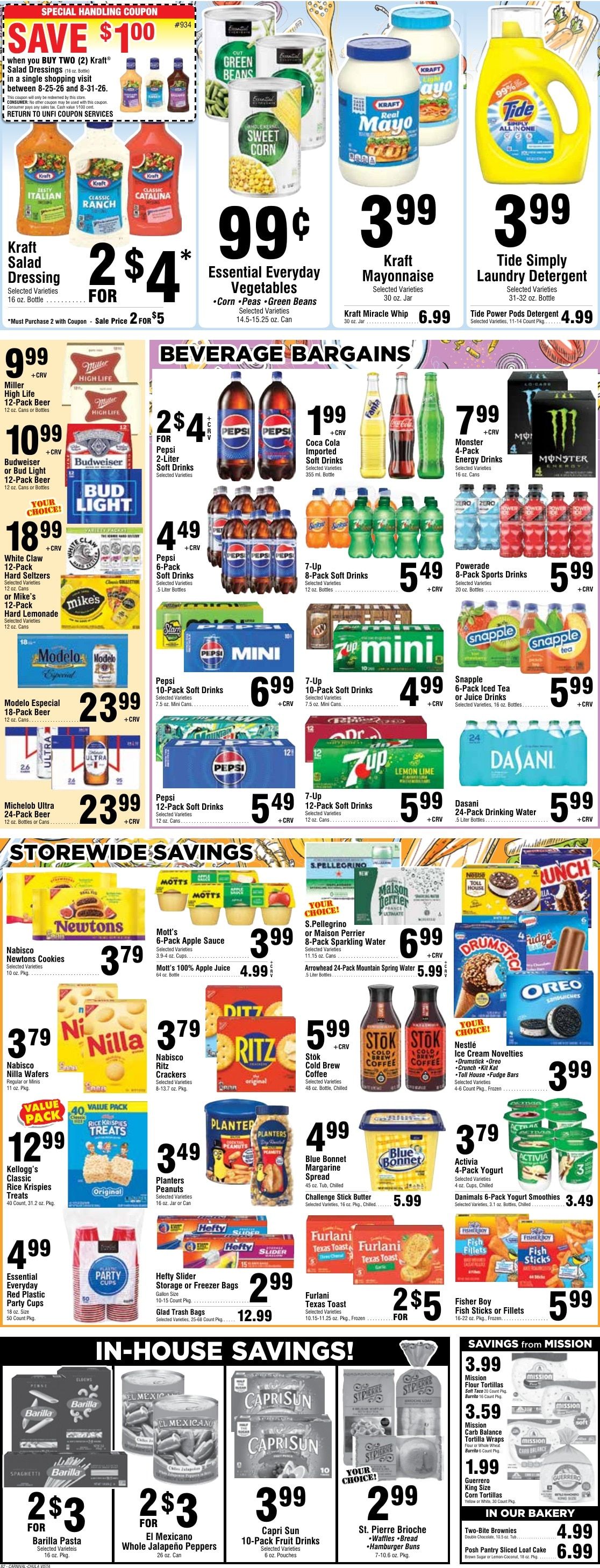 Carnival Super Market Weekly Ad August 25 - 31, 2026