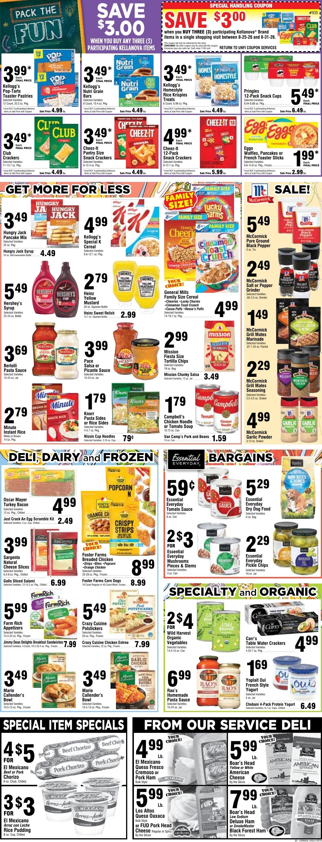 Carnival Super Market Weekly Ad August 25 - 31, 2026