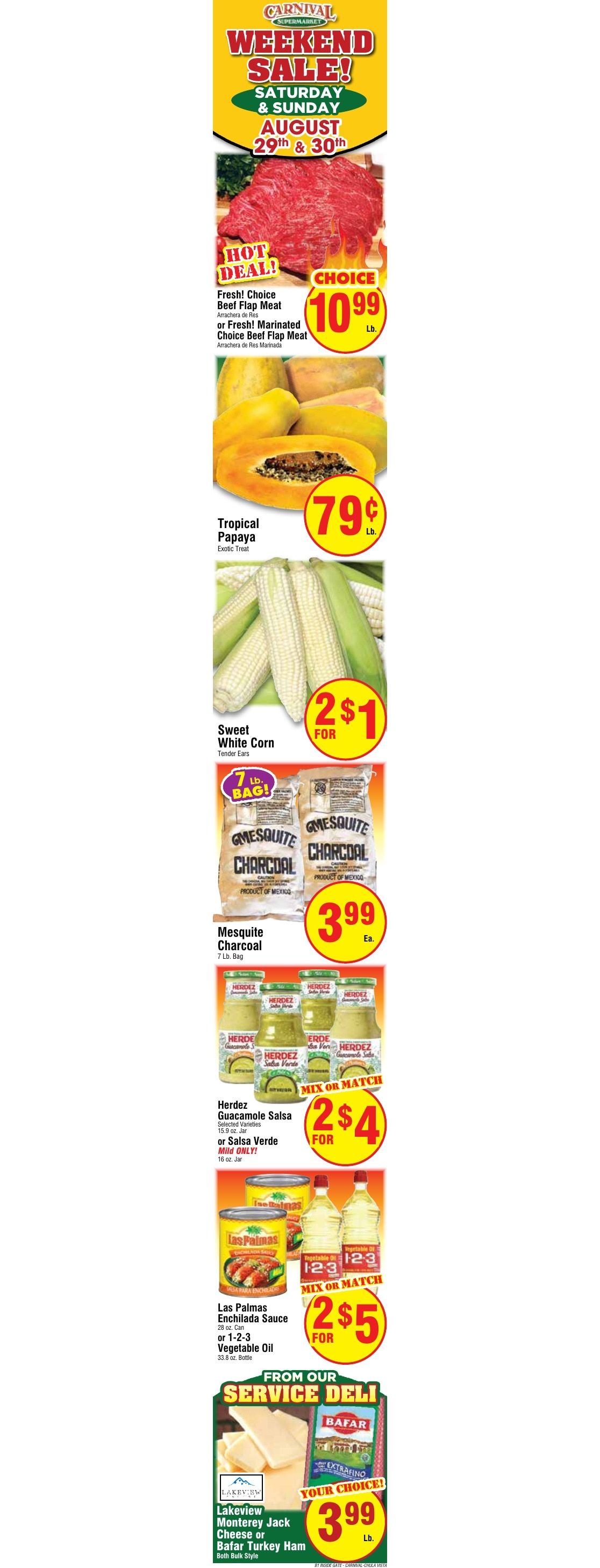 Carnival Super Market Weekly Ad August 25 - 31, 2026