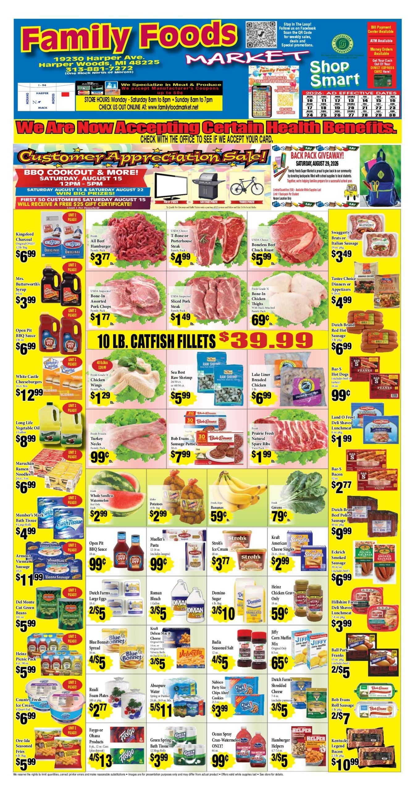 Family Foods Market Weekly Ad August 10 - 30, 2026