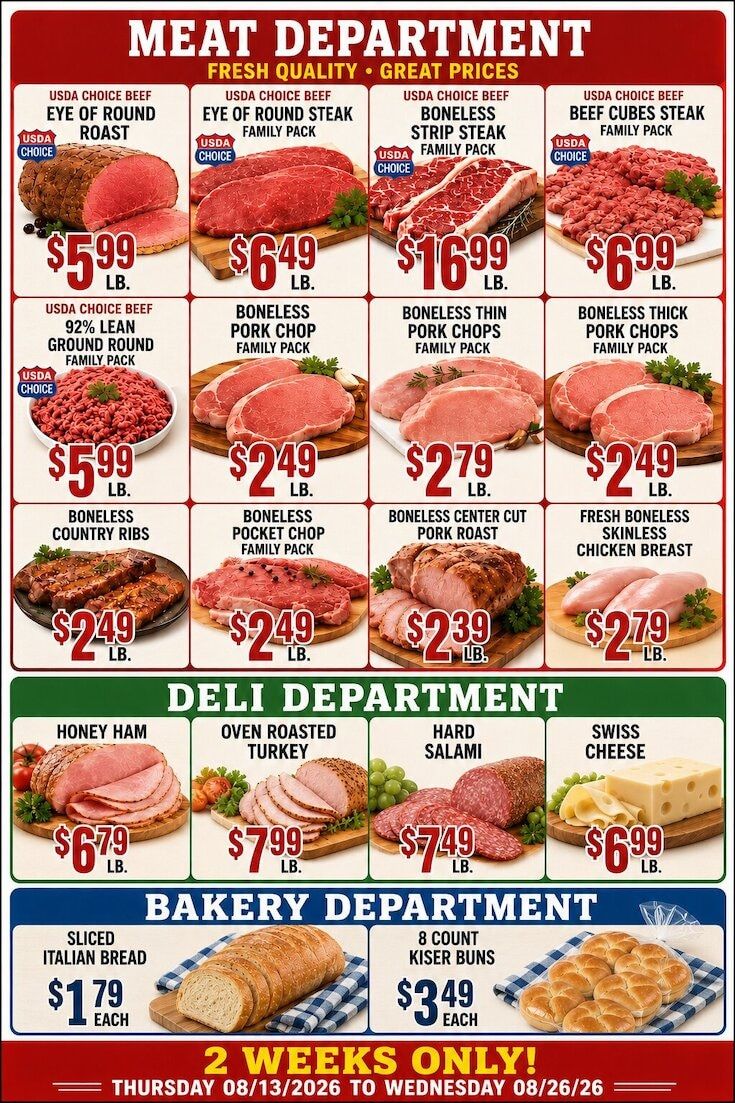 Mr. D's Foods Weekly Ad August 13 - 26, 2026