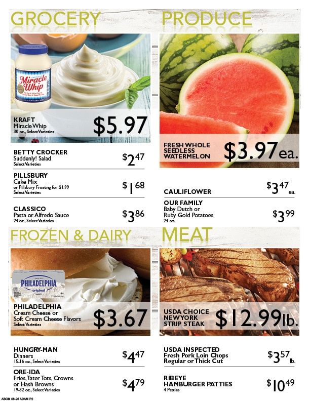 Adams Super Foods Weekly Ad August 26 - September 1, 2026