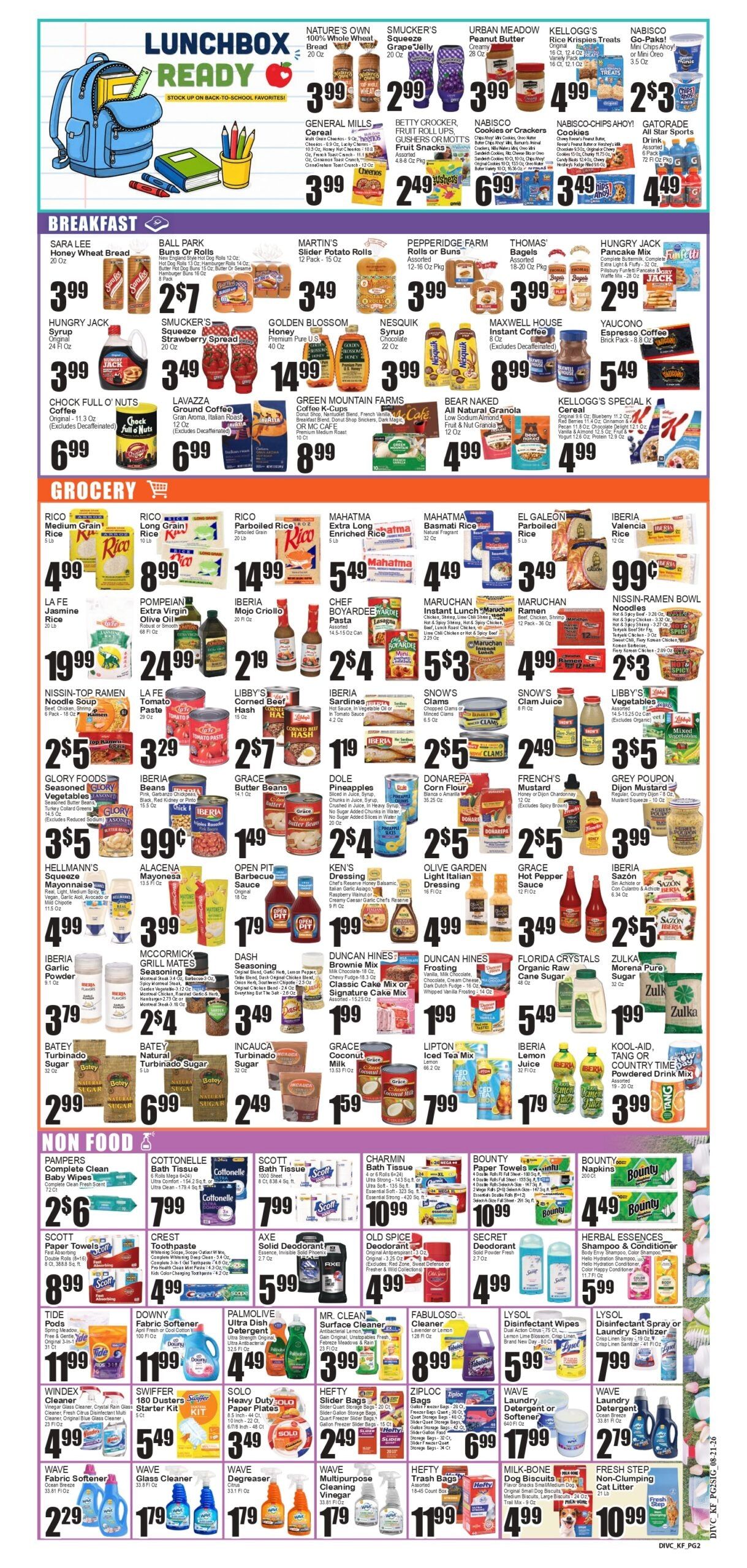 Festival Supermarket Weekly Ad August 21 - 27, 2026