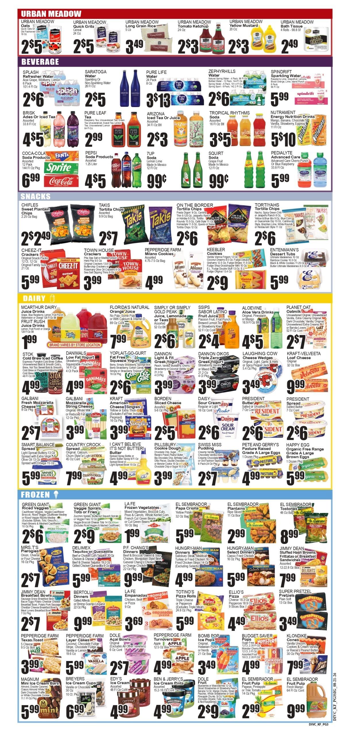 Festival Supermarket Weekly Ad August 21 - 27, 2026