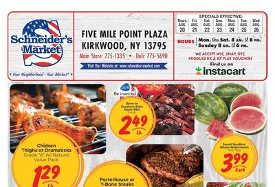 Schneider's Market of Kirkwood Weekly Ad August 20 - 26, 2026