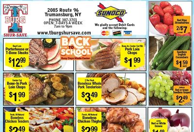 T-Burg Shur Save Weekly Ad August 23 - 29, 2026