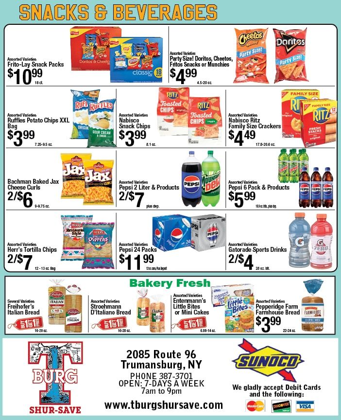 T-Burg Shur Save Weekly Ad August 23 - 29, 2026